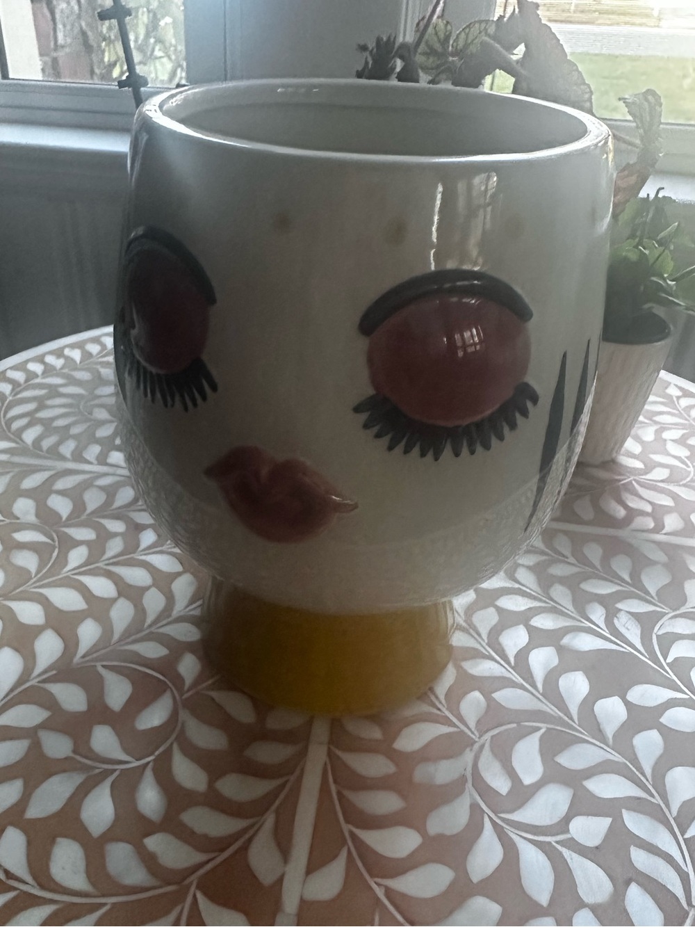 Sagebrook Home Decorative Face Planter or Vase